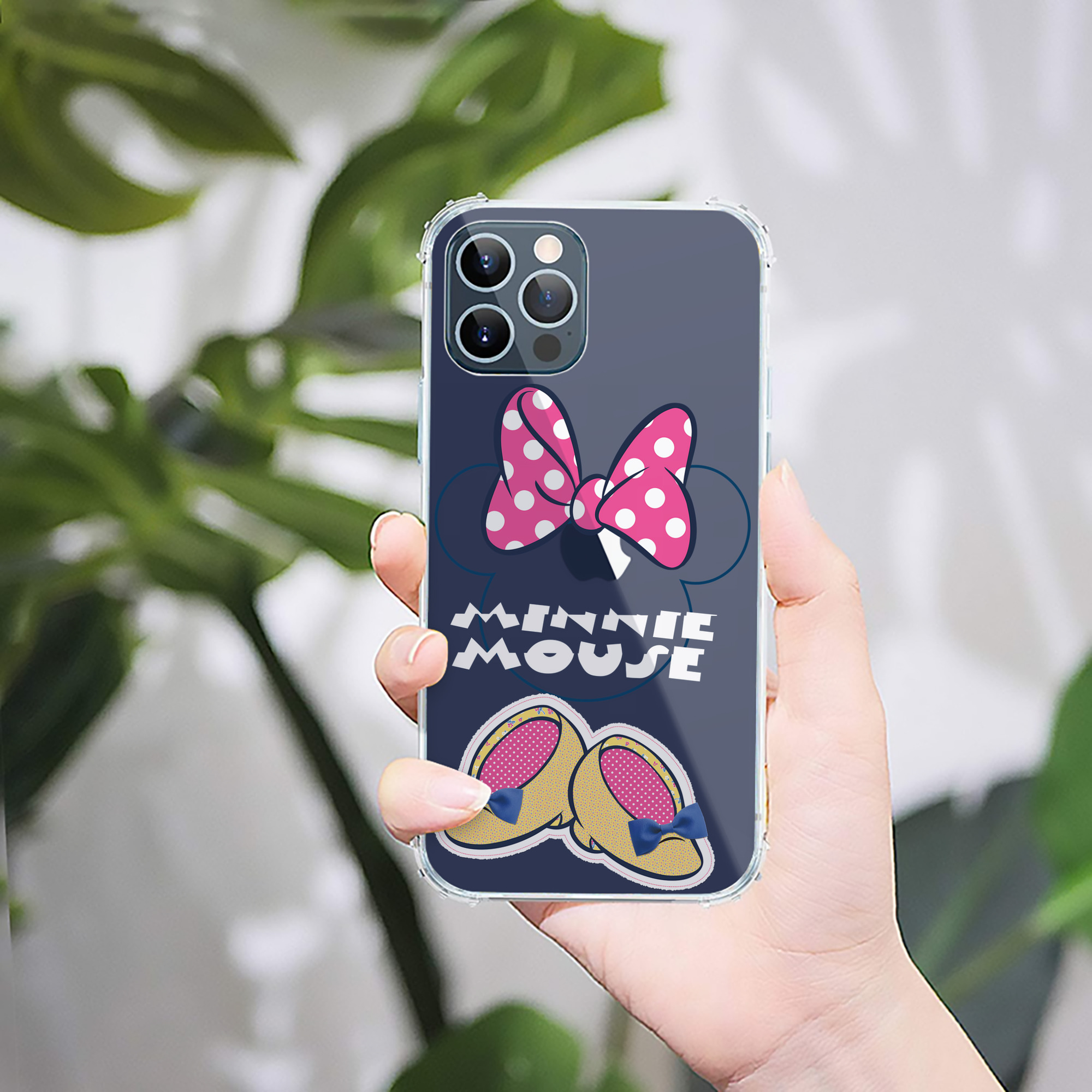 （画像用） ミッキーマウス Mickey Mouse 【iPhone 12シリーズ対応】透明スマホケース（クリアソフトケース）